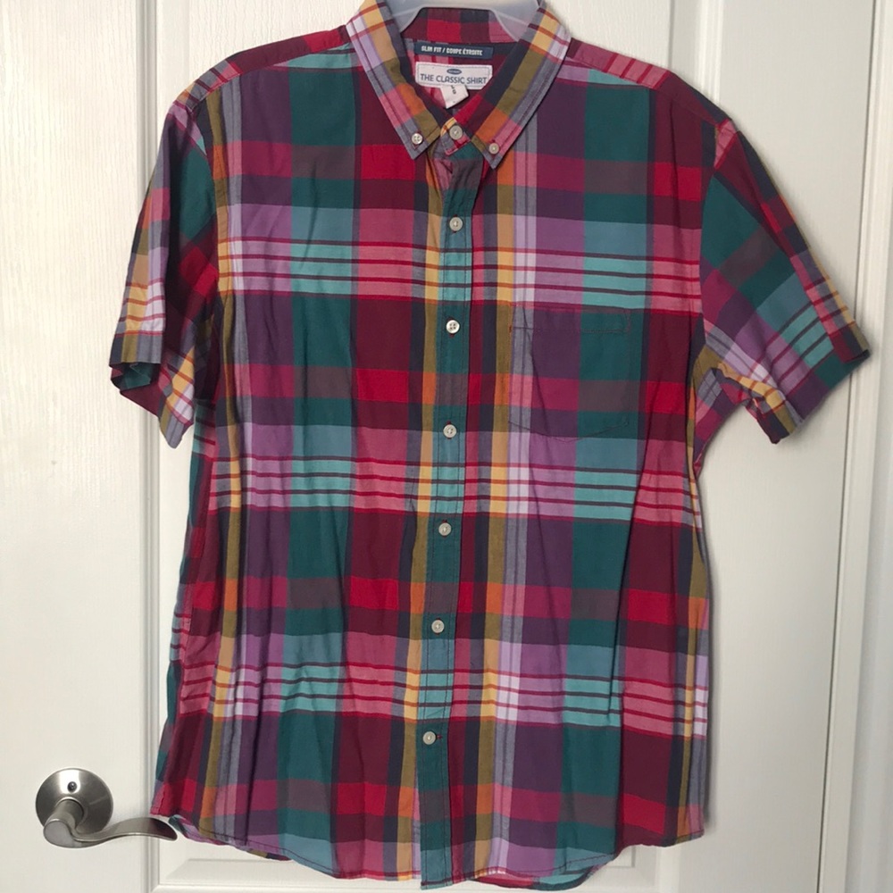 Short-Sleeve Causal Men’s Button Down
